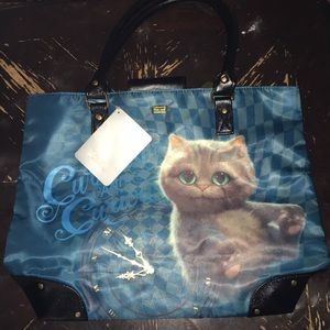 Cheshire cat tote